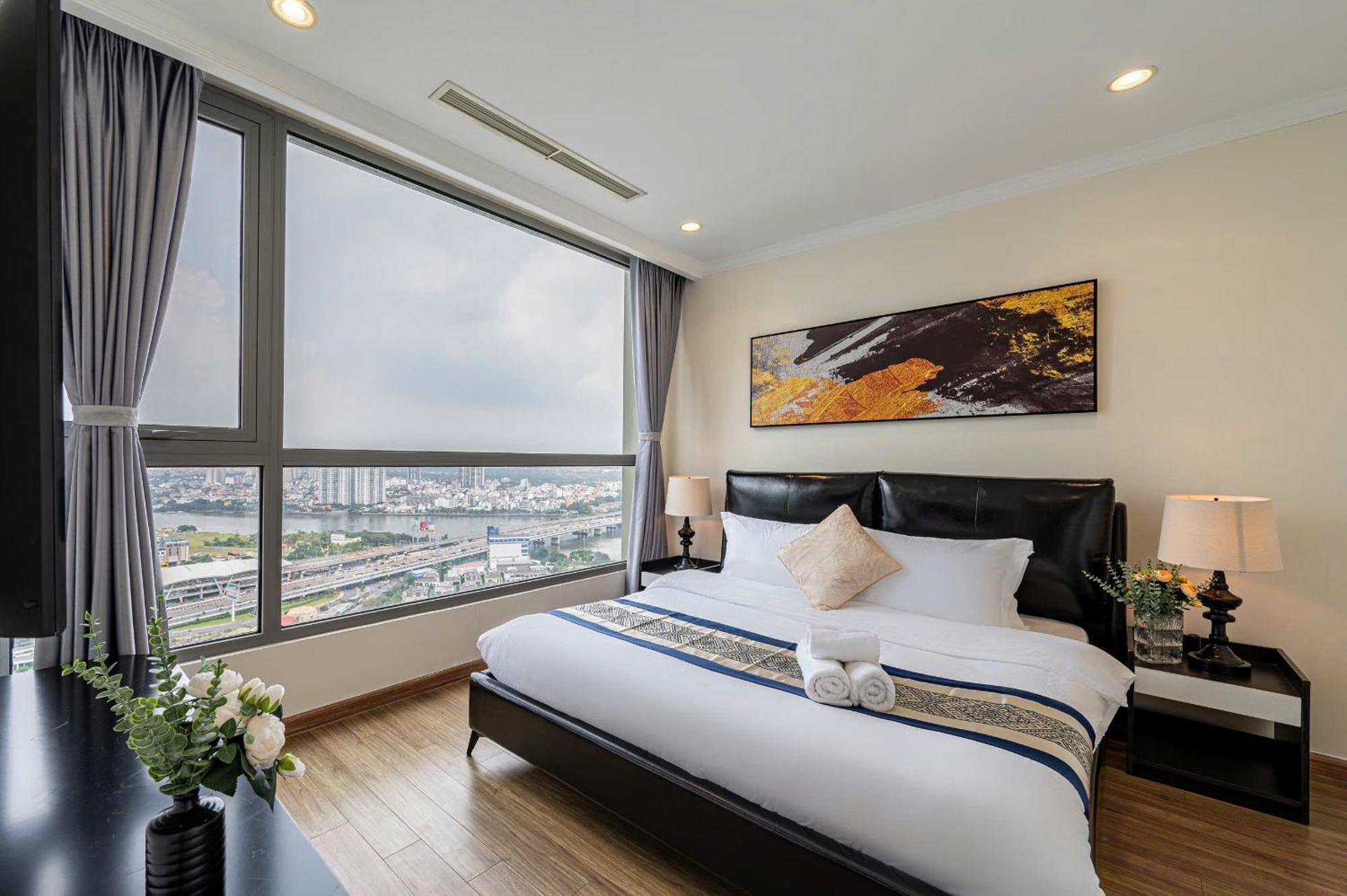 Luxury Apartment At Vinhomes Central Park Ho Chi Minh-staden Exteriör bild
